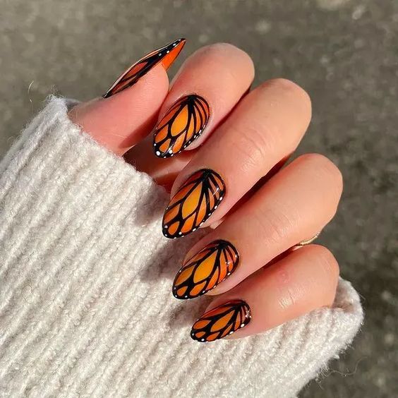 Monarch Nail Art