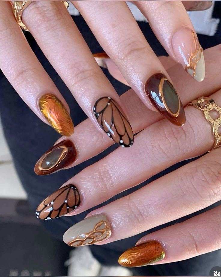 Monarch Nail Art