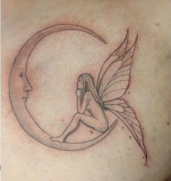  Moon And Stars Fairy Body Arts