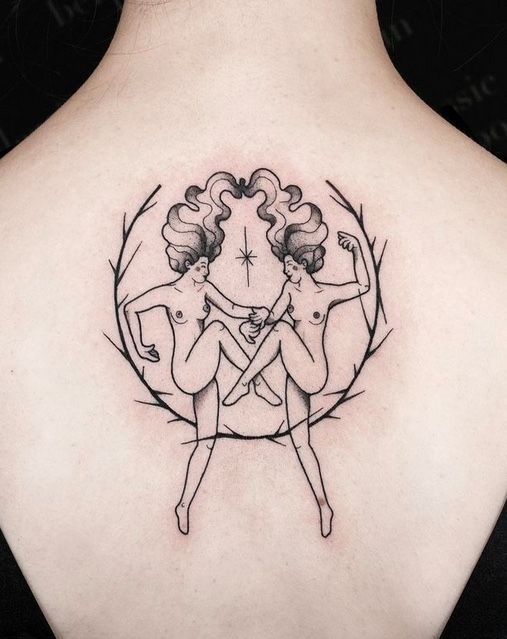  Naked Gemini Tattoo