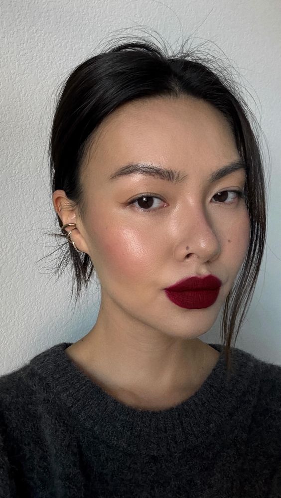 Natural Base With Bold Lips