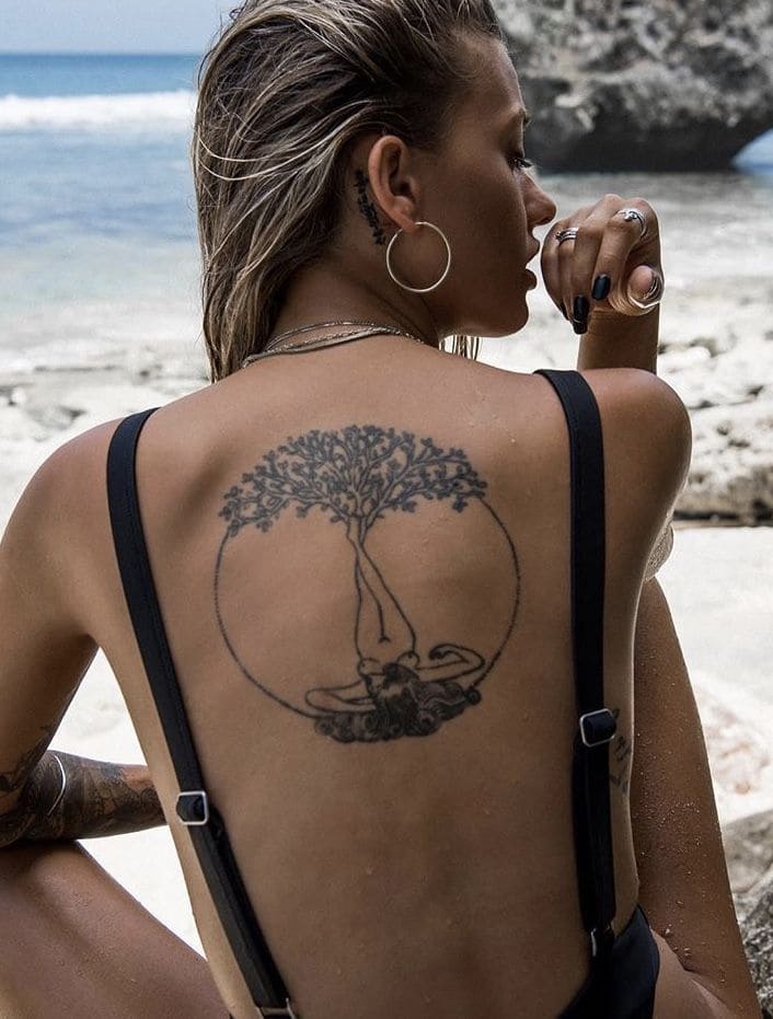 Nature Tattoos on the Back