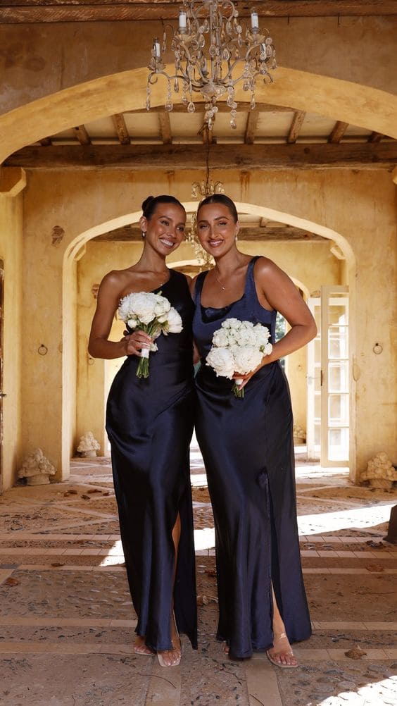 Navy Blue Bridesmaid Dresses