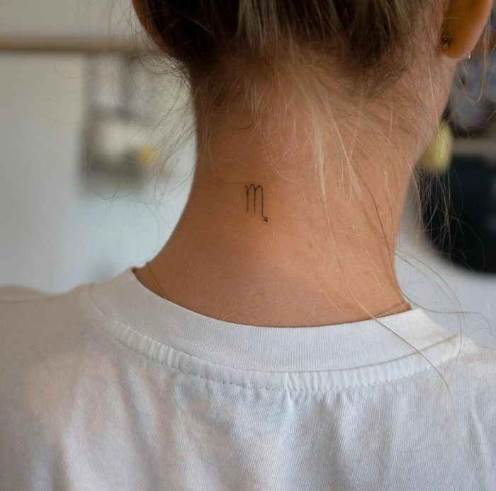 Neck Scorpio Tattoo Ideas