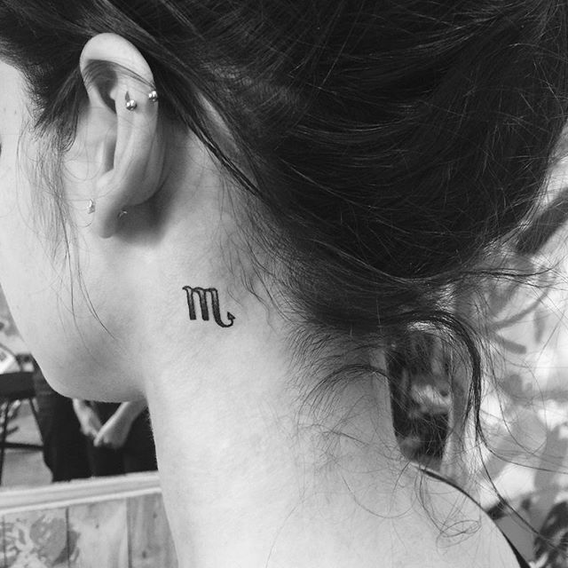 Neck Scorpio Tattoo Ideas
