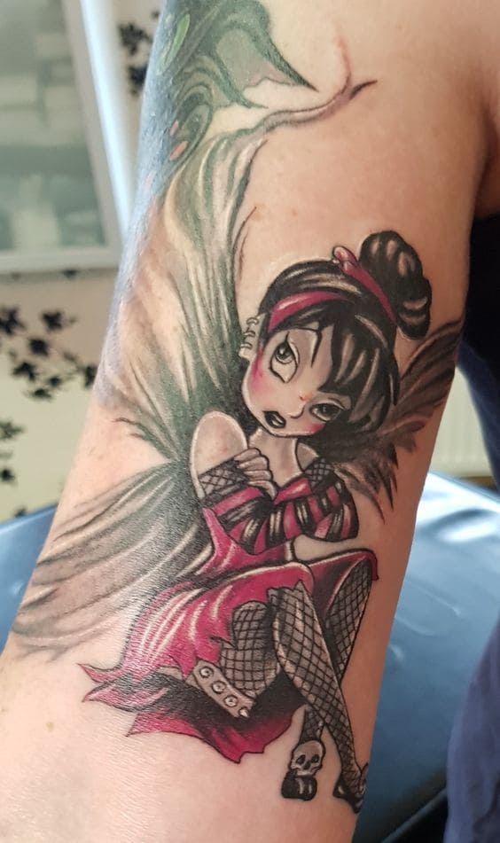 Neo Traditional Pixie Tattoo For Women Ideas