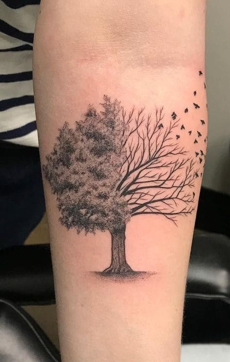 Oak Tree Tattoo Ideas