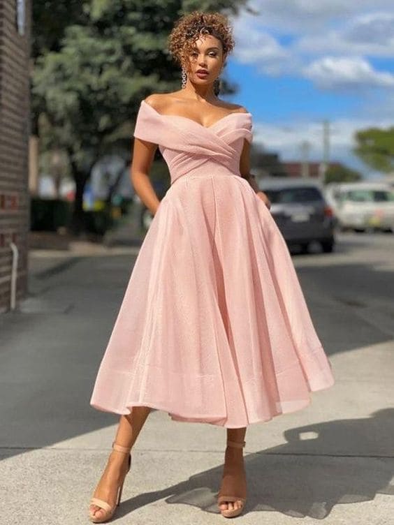 Off-Shoulder Summer Wedding Guest Dresses