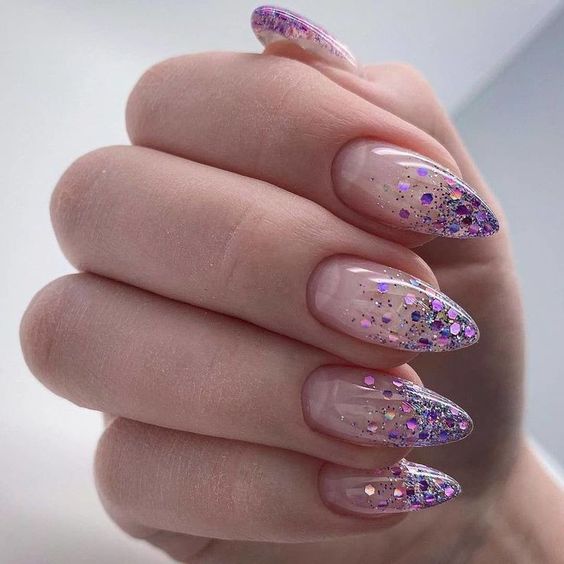 Ombre Glitter Fade Manicure3