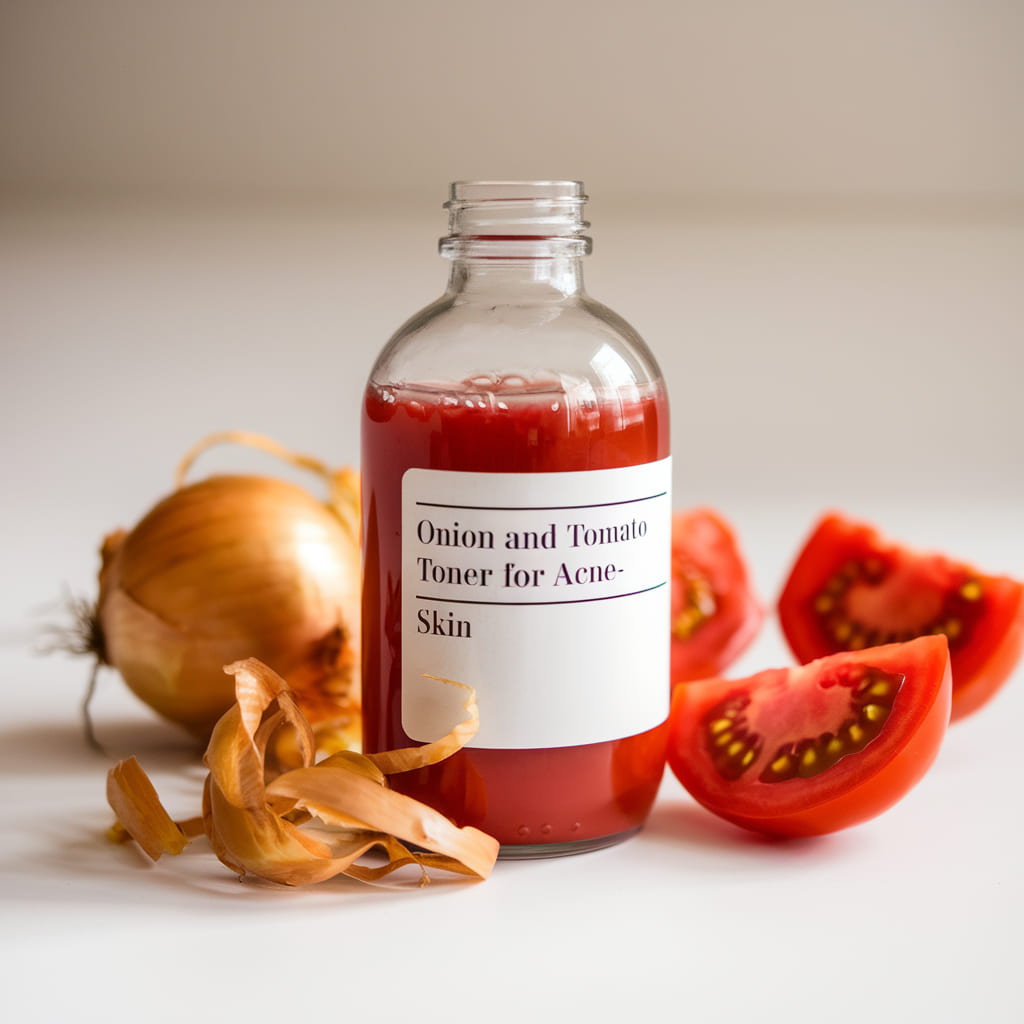 Onion and Tomato Toner for Acne-Prone Skin