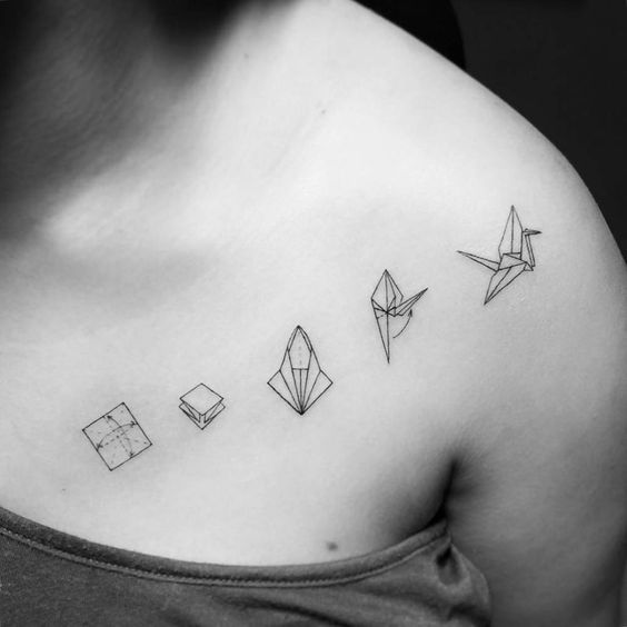 Origami Crane Tattoos