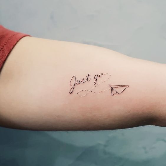 Paper Plane Tattoo Designs