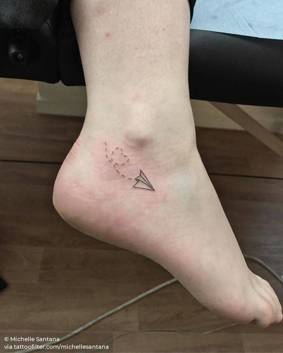 Paper Plane Tattoo Designs