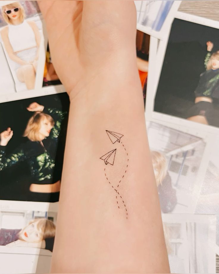 Paper Plane Tattoo Designs