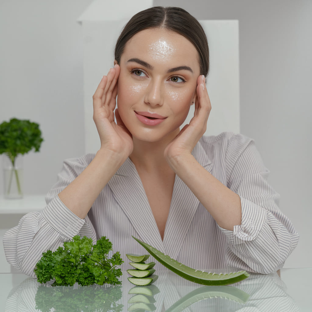 Parsley and Aloe Vera Mask for Sensitive Skin