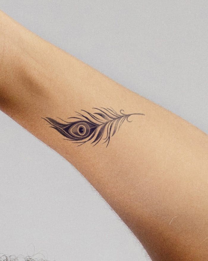 Peacock Feather Tattoo Ideas