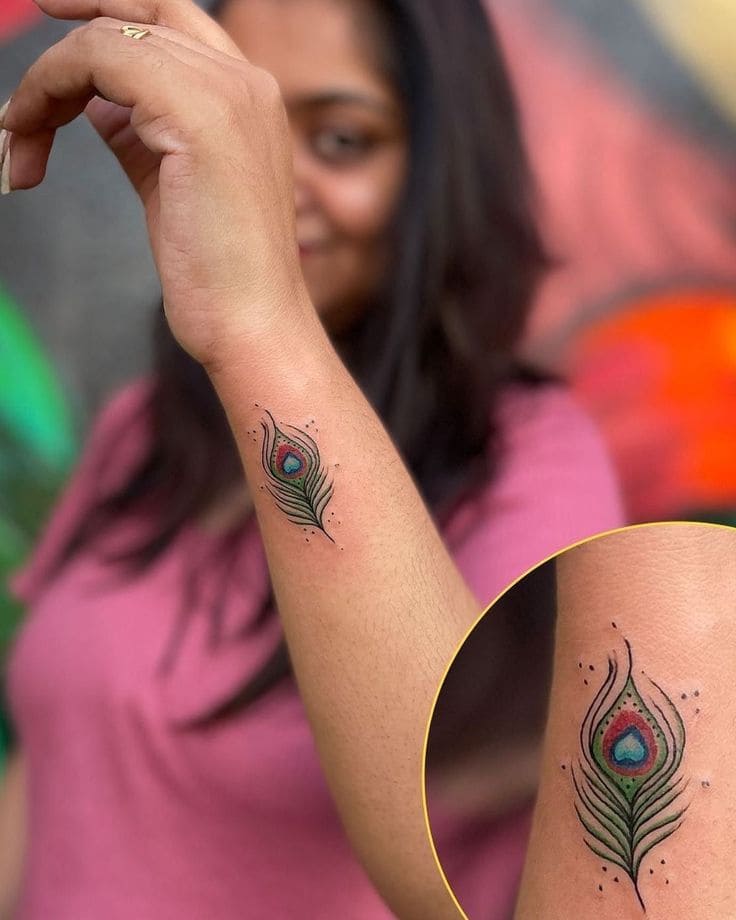 Peacock Feather Tattoo Ideas