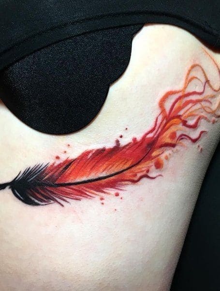 Phoenix Feather Tattoos