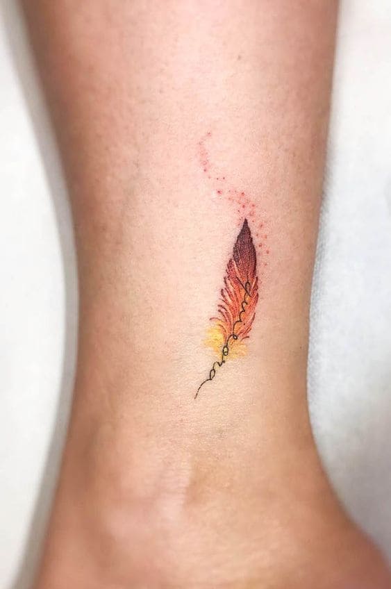 Phoenix Feather Tattoos