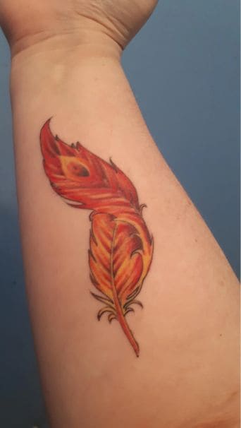 Phoenix Feather Tattoos
