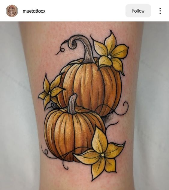 Pumpkin Fall Tattoos