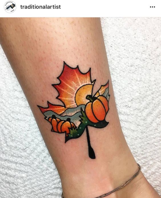 Pumpkin Fall Tattoos