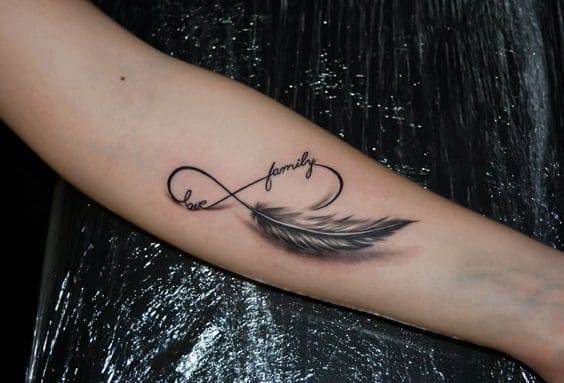 Quote Feather Tattoo Ideas