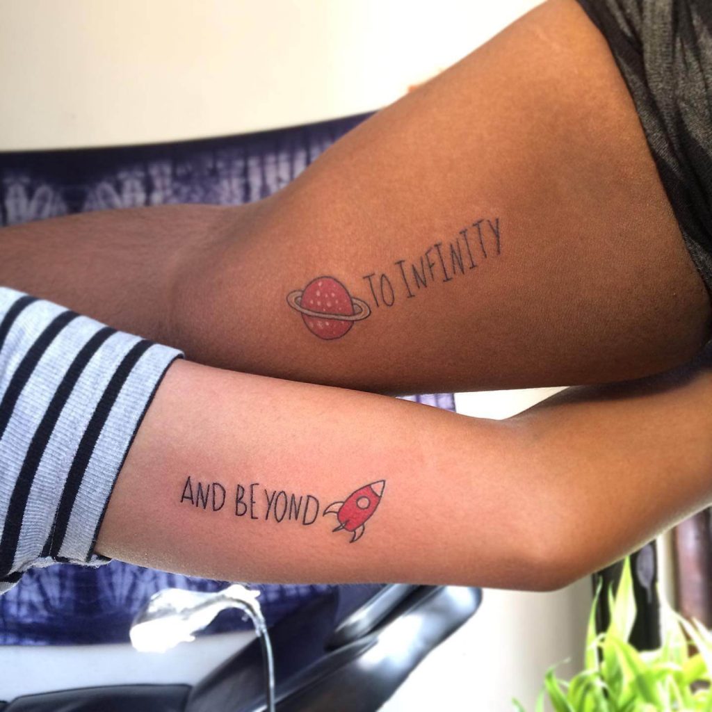 Quoted Matching Tattoos For Best Friends

