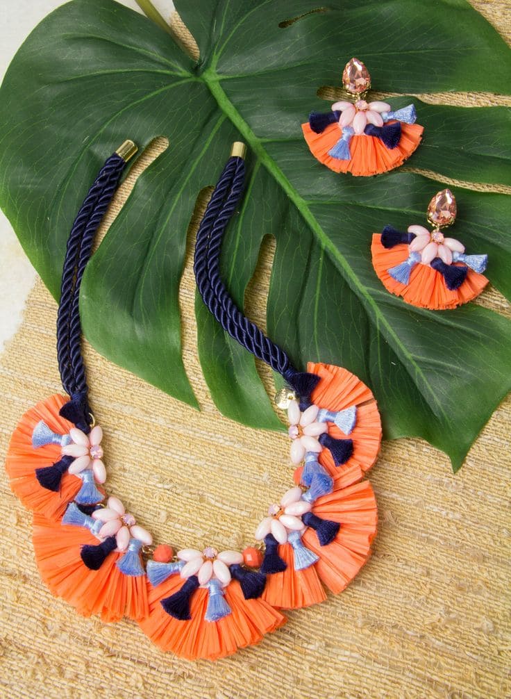 Raffia Necklaces