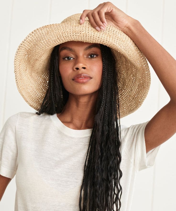 Raffia Wide Brim Hats