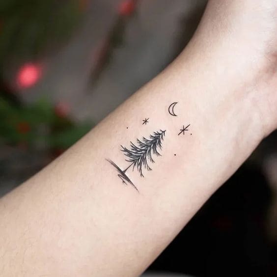 Realistic Pine Tattoos