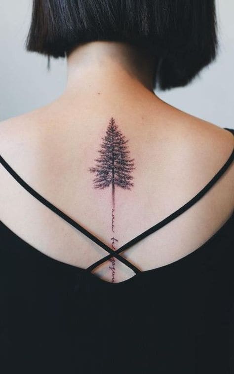 Realistic Pine Tattoos