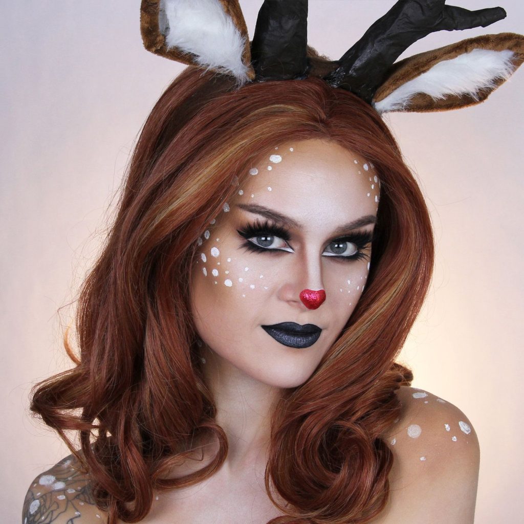 Reindeer Holiday Makeup Looks