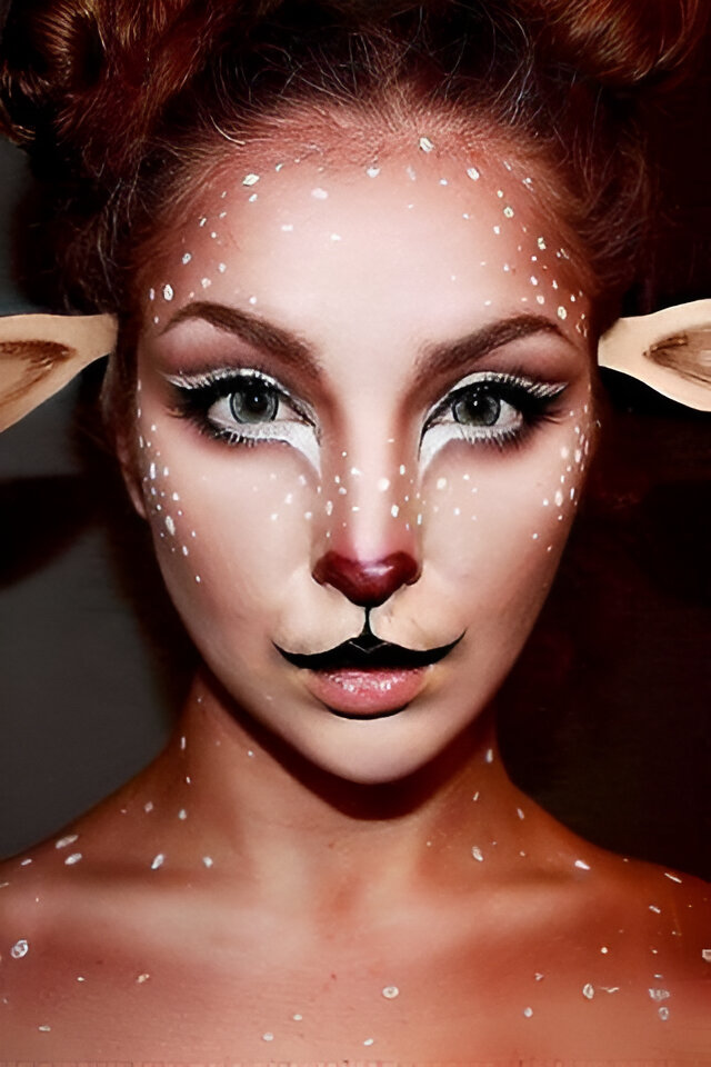 Reindeer Holiday Makeup Looks