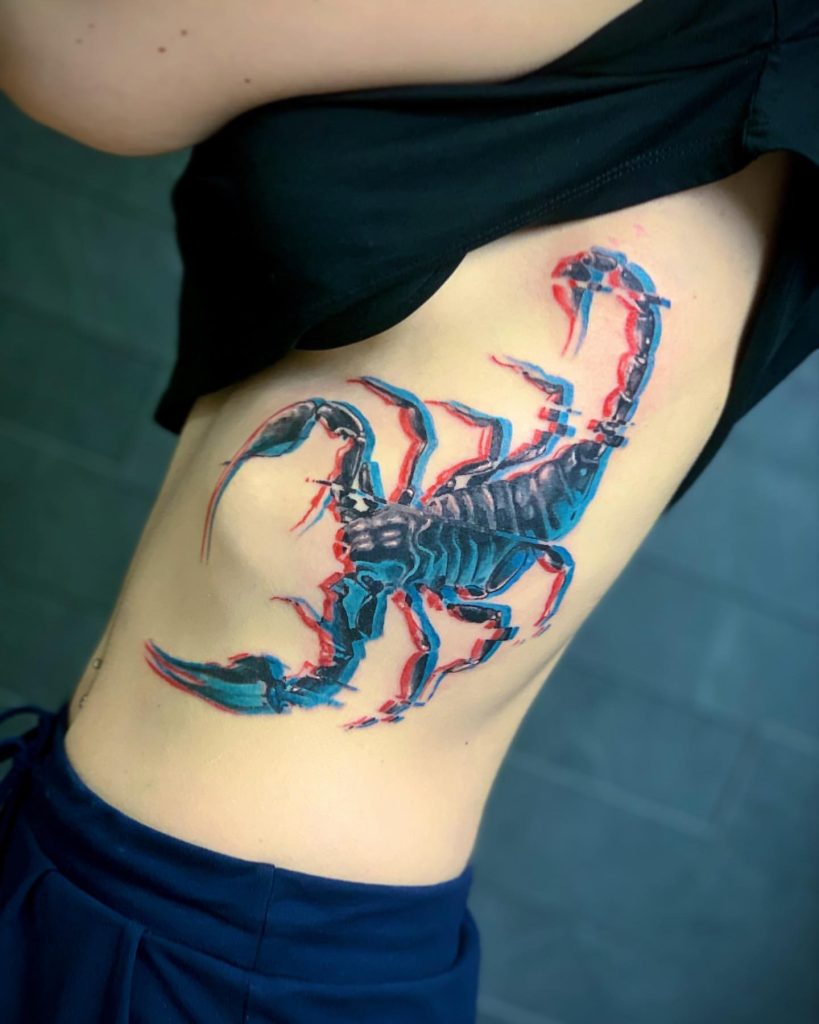Rib Scorpio Tattoo Designs