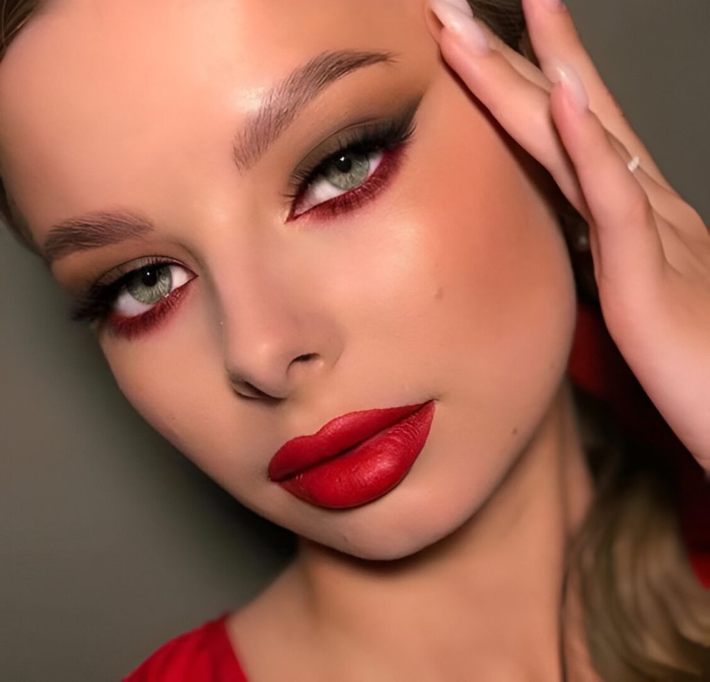 Romantic Red Makeup Looks