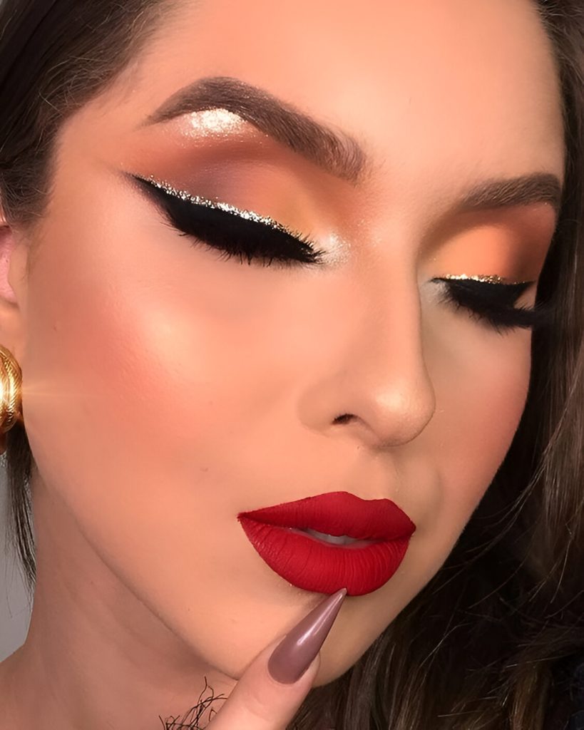 Romantic Red Makeup Looks