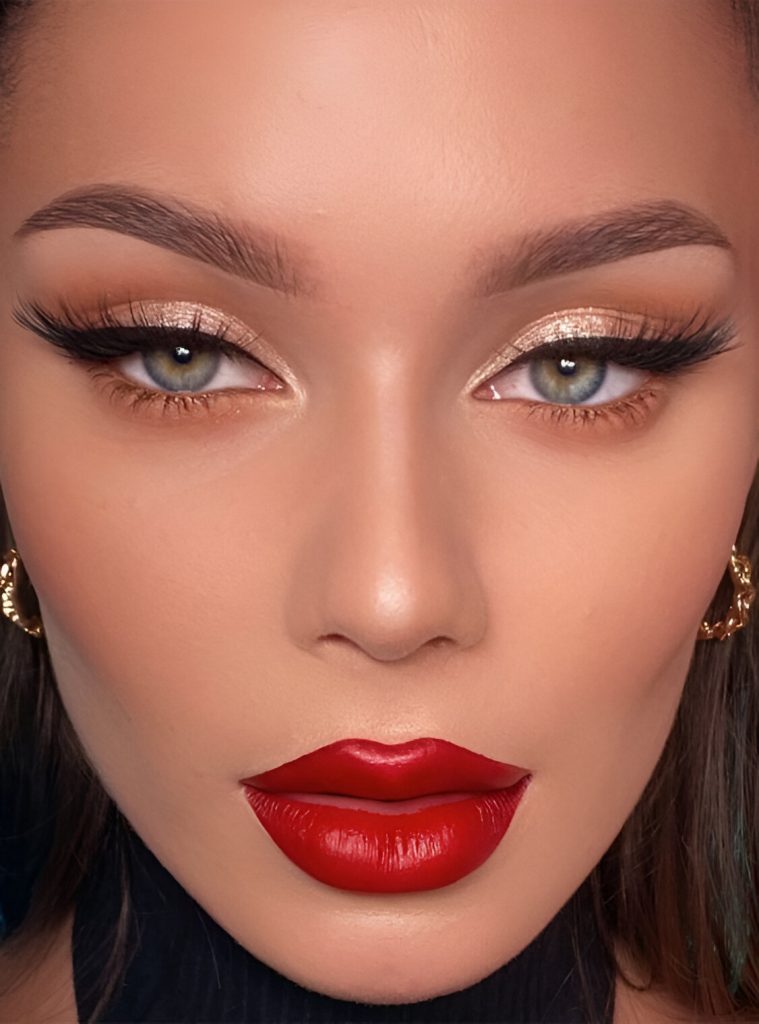 Romantic Red Makeup Looks