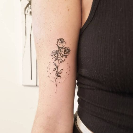 Rose Bouquet Tattoos