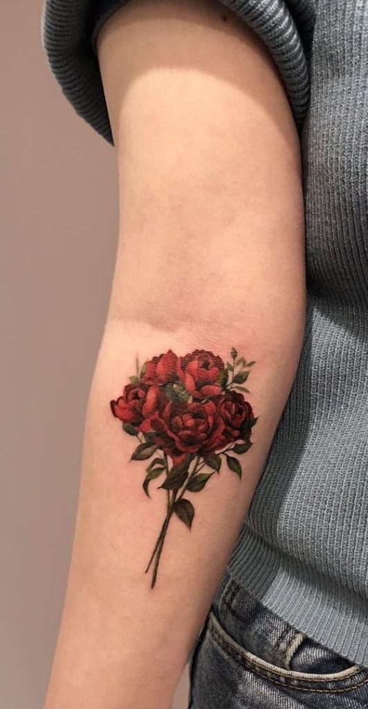 Rose Bouquet Tattoos