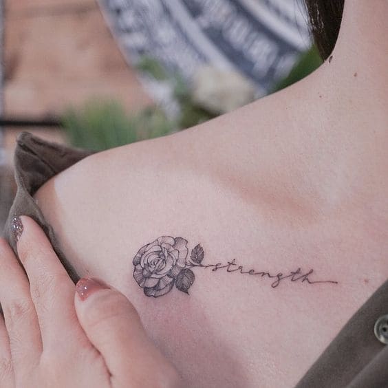 Rose Quote Tattoos