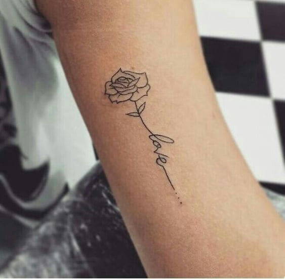 Rose Quote Tattoos