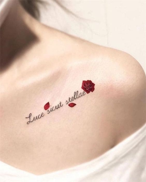 Rose Quote Tattoos