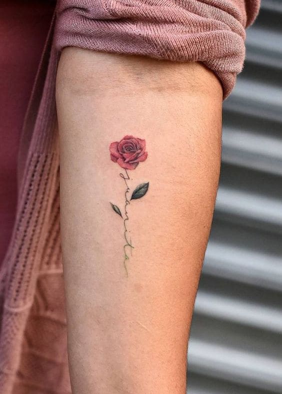 Rose Quote Tattoos