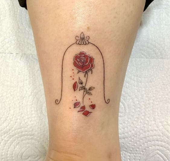 Rose Tattoo Ideas From Beauty And The Beast