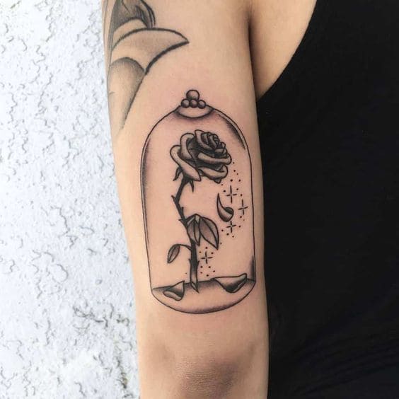 Rose Tattoo Ideas From Beauty And The Beast