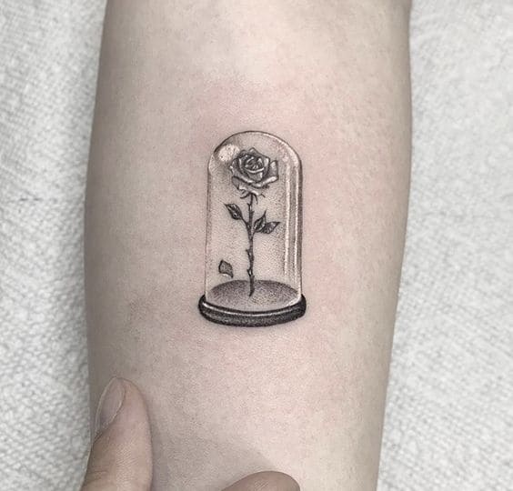 Rose Tattoo Ideas From Beauty And The Beast