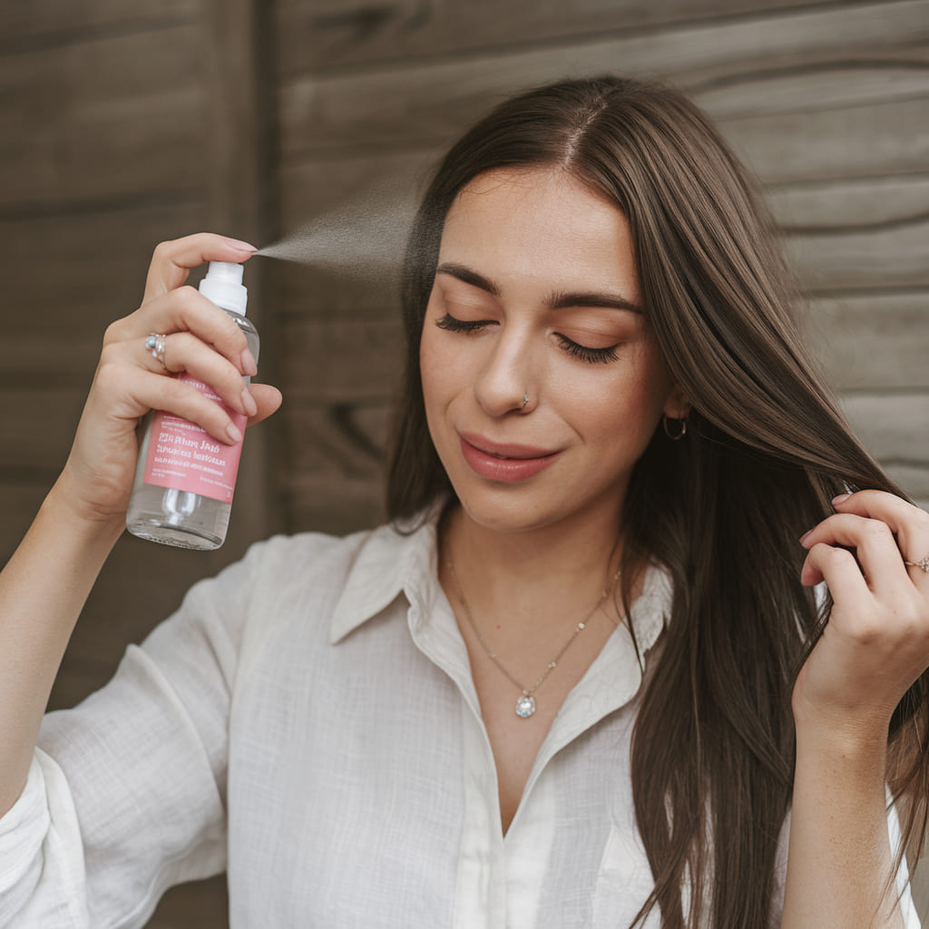 Rose and Coconut Hair Mist for Deep Nourishment