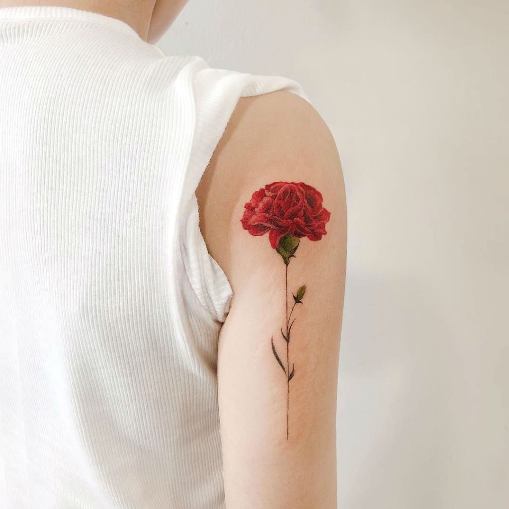  Sagittarius Carnation Tattoos