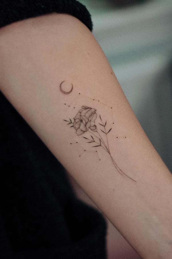  Sagittarius Carnation Tattoos